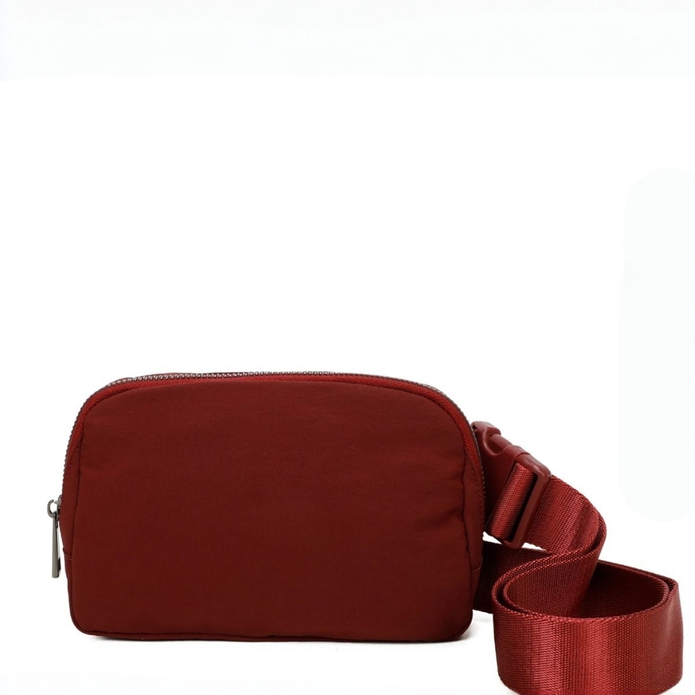 Adelaides Water Repellent nylon belt fanny bag  availabl in wine,caramel…